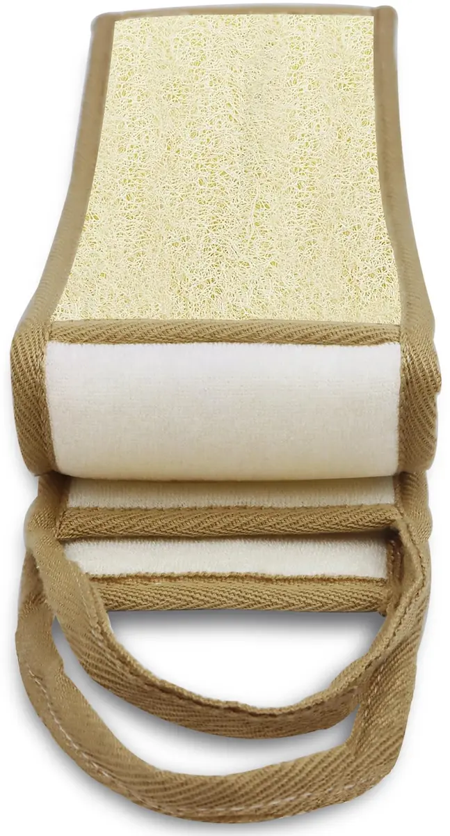 METLUCK 50 Inch Extra Long Natural Exfoliating Loofah Back Scrubber for Shower | Deep Clean & Invigorate Your Skin - main product image