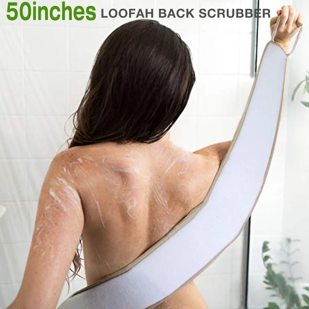 METLUCK 50 Inch Extra Long Natural Exfoliating Loofah Back Scrubber for Shower | Deep Clean & Invigorate Your Skin - view 6