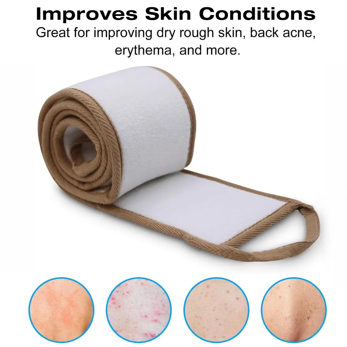 METLUCK 50 Inch Extra Long Natural Exfoliating Loofah Back Scrubber for Shower | Deep Clean & Invigorate Your Skin - view 7