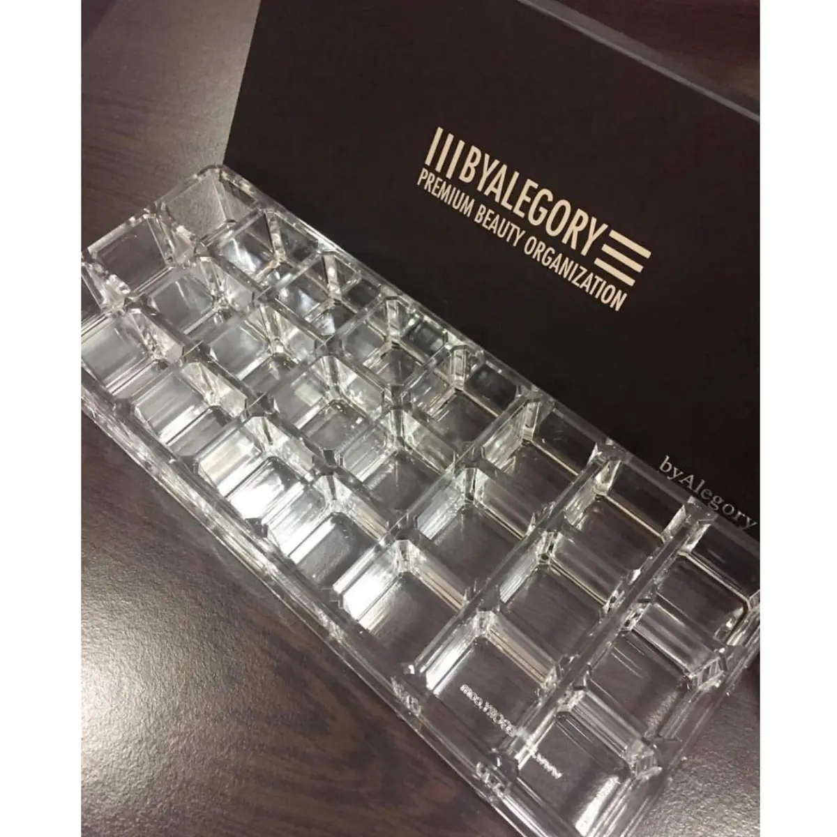BY ALEGORY Acrylic Lipstick Makeup Organizer 24 Space | Clear Durable Acrylic - view 5
