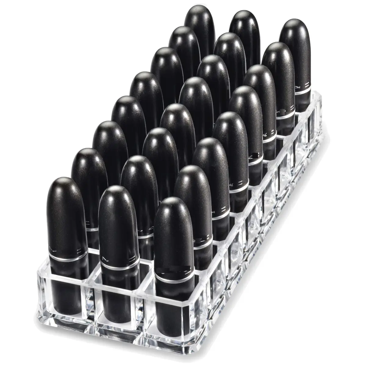 BY ALEGORY Acrylic Lipstick Makeup Organizer 24 Space | Clear Durable Acrylic - view 2