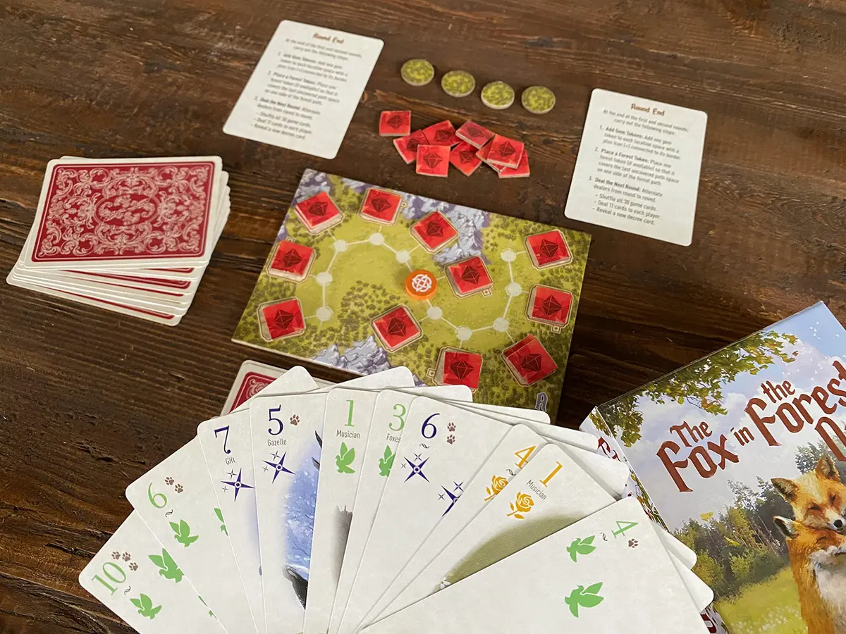 Renegade Game Studios Fox in the Forest Duet 2 Player Card Game | Cooperative & Travel-Friendly (4.5 x 6.5 in) - view 5