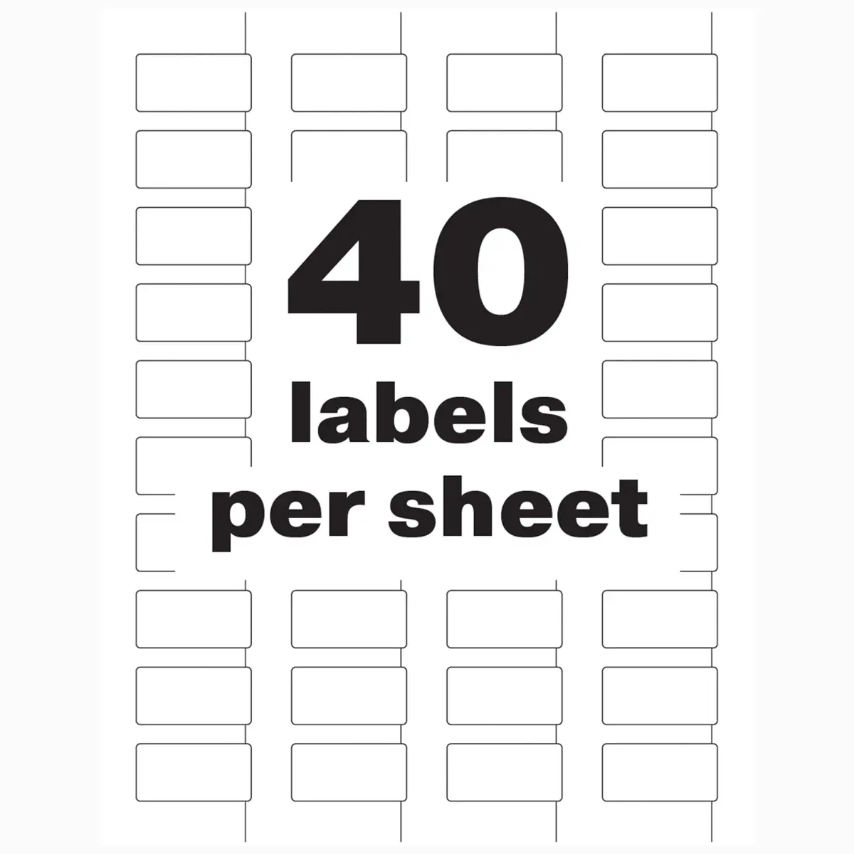 Avery White Asset Tag Labels 3/4" x 1-1/2" (320 Labels) | Waterproof & Chemical Resistant - view 6