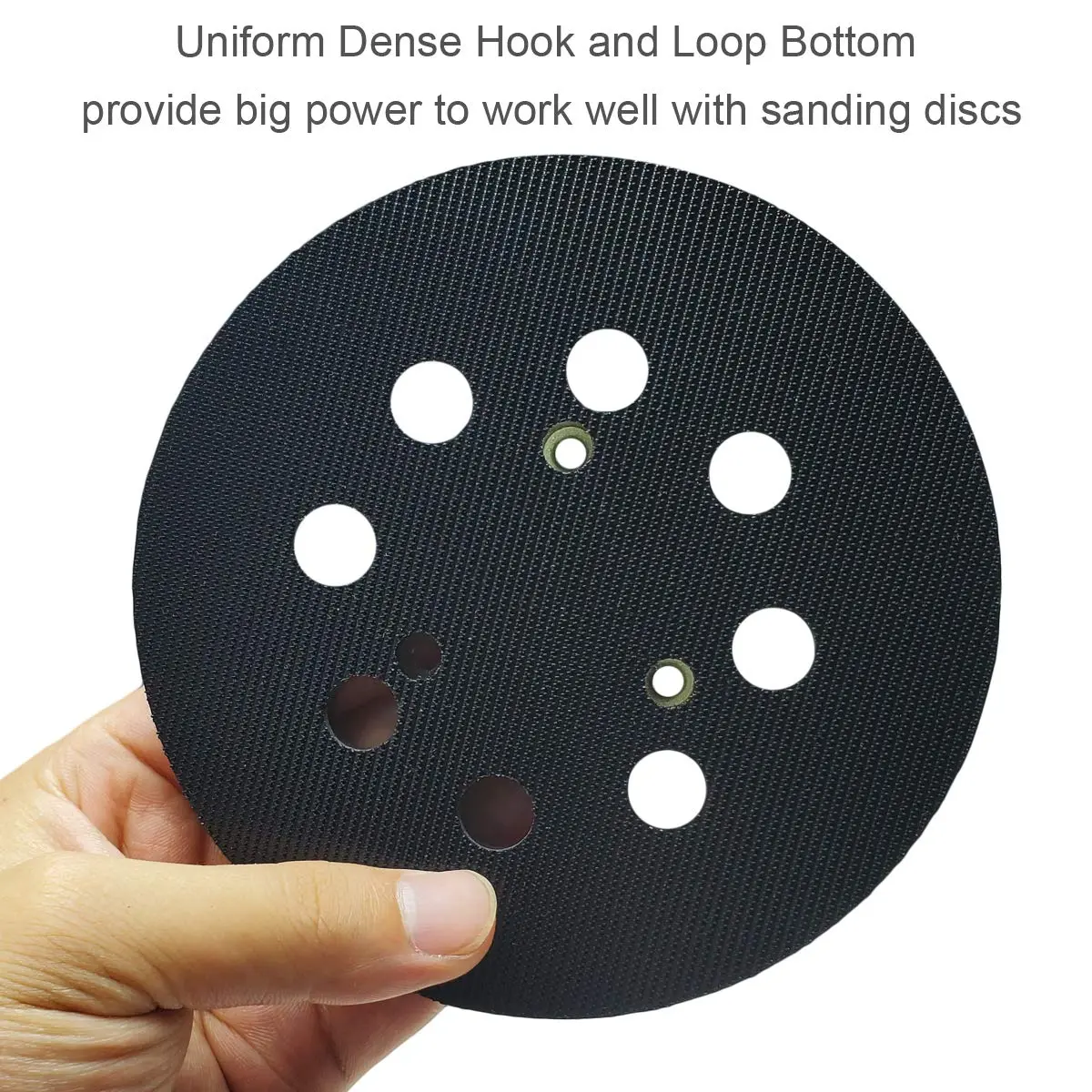 M-jump 5 Inch 125mm Hook and Loop Sanding Pad with 8 Dust Holes | Replacement for Makita Orbital Sanders - view 5
