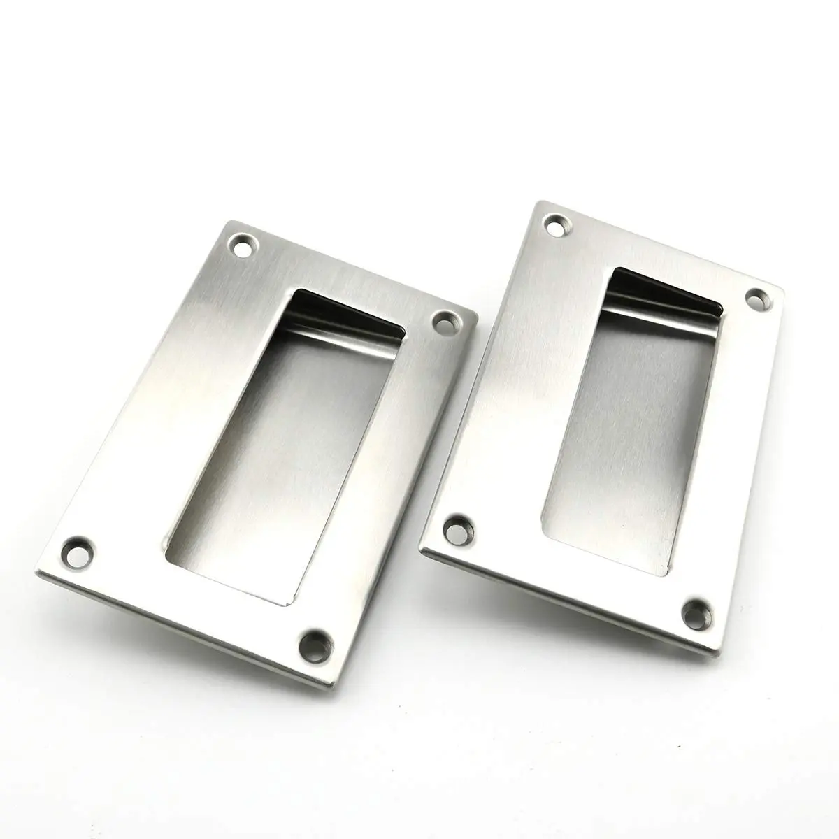 heyous Hidden Recessed Pull Handle 5x3.2 inch | Stainless Steel Square Flush Concealed Furniture Handle - main product image