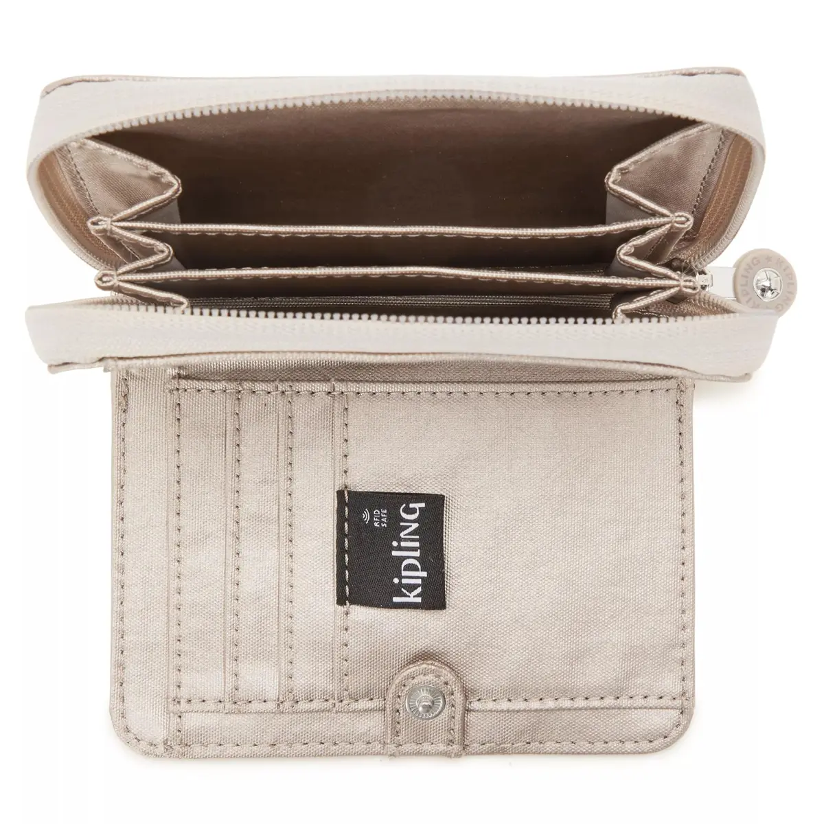 Kipling Women's Money Love Wallet, RFID Anti-Hacker Technology Wallet, Polyester Zip Closure Wallet - view 3