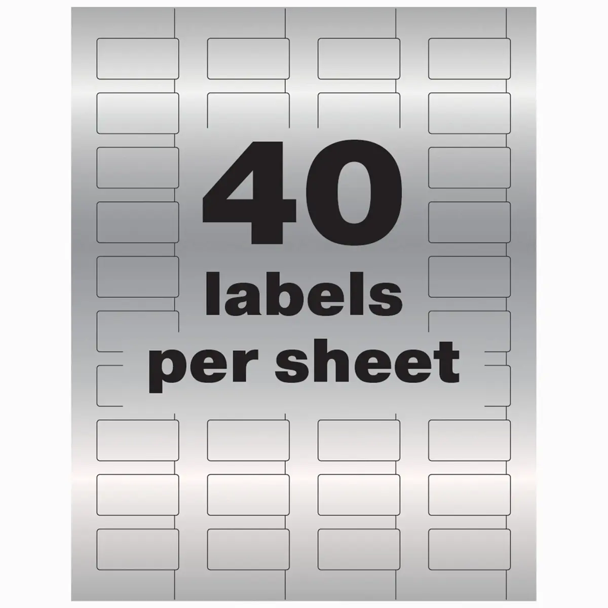 Avery Metallic Asset Tag Labels 3/4" x 1-1/2" | 320 Waterproof Labels for Laser Printers - view 6