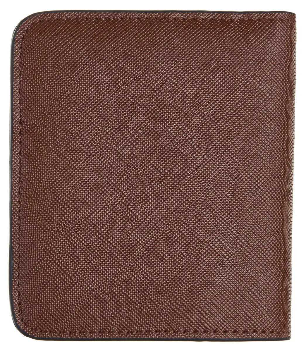 Toughergun Women's Slim Leather Wallet in CH Deep Brown - RFID Protected Compact Bifold Mini Purse - view 4
