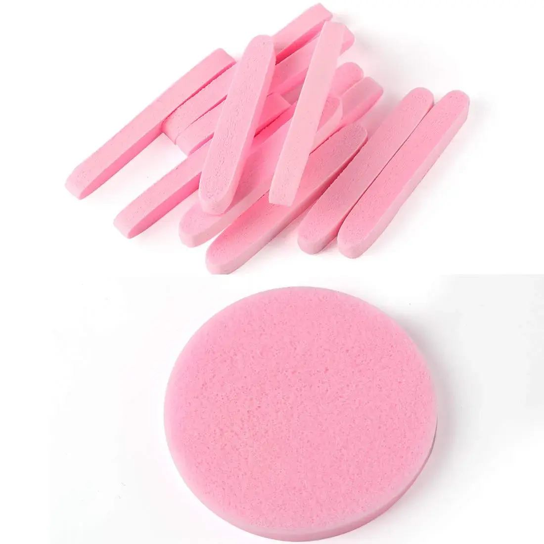 Tegelrying Pink Compressed Facial Sponges 120 Count | Professional Makeup Removal & Cleansing Pads - view 3