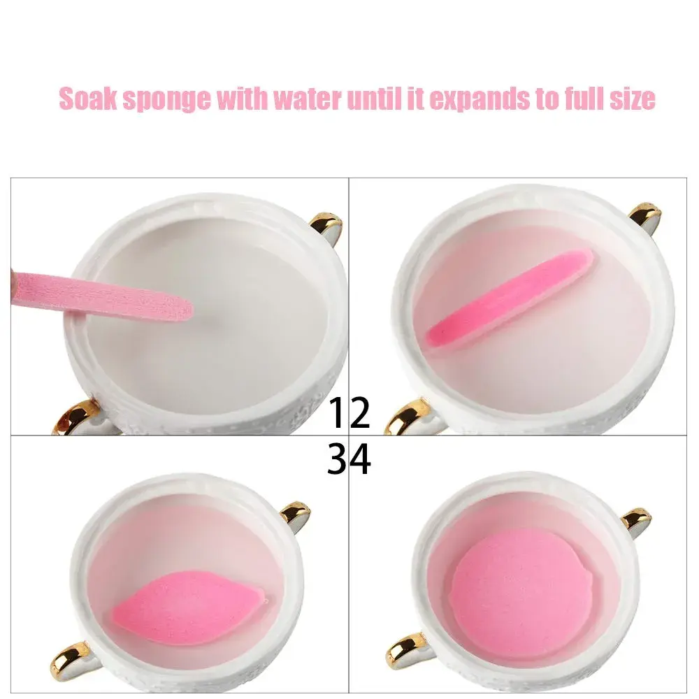 Tegelrying Pink Compressed Facial Sponges 120 Count | Professional Makeup Removal & Cleansing Pads - view 4