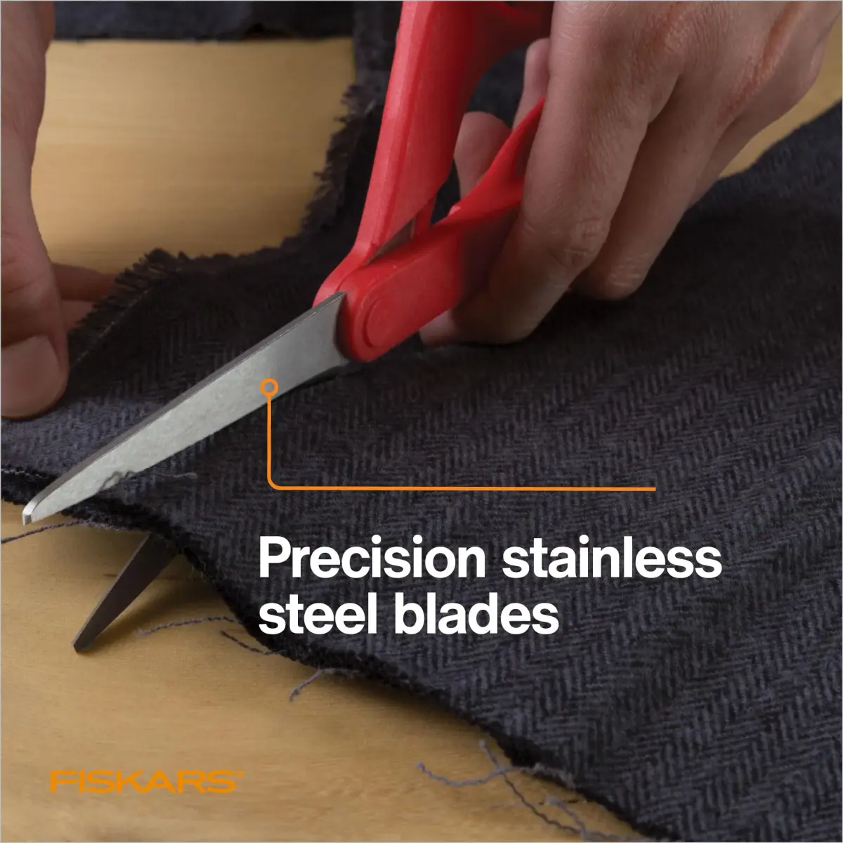Fiskars Petite Left-Handed All-Purpose Scissors 7 Inch (17.78 cm) | Precision Stainless Steel Blades for Fabric & Crafts - view 4