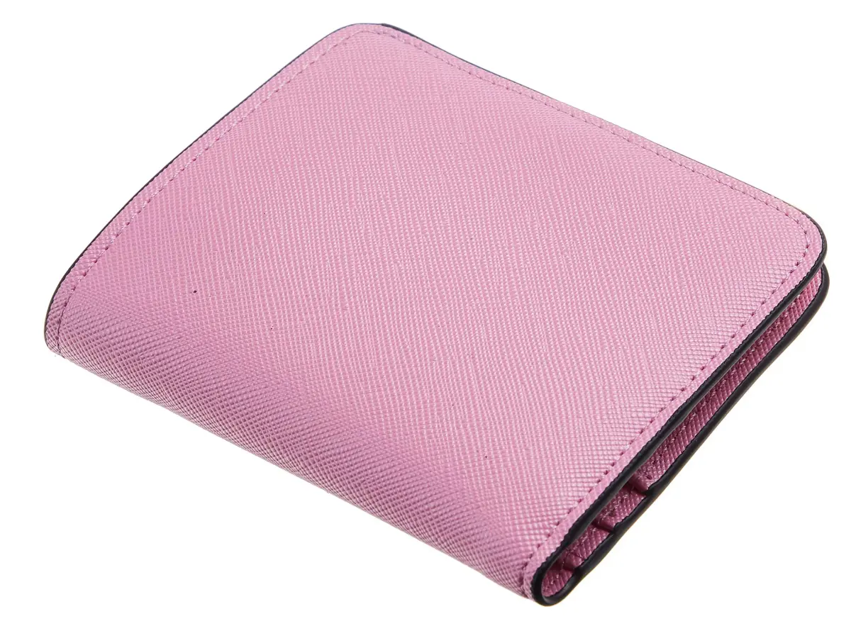 Toughergun CH Pink Slim Leather RFID-Blocking Bifold Mini Wallet for Women - view 3