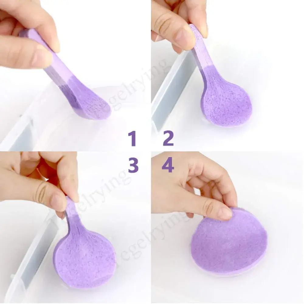 Tegelrying Compressed Facial Sponges, 120 Count Purple | Professional Makeup Removal & Cleansing - view 6
