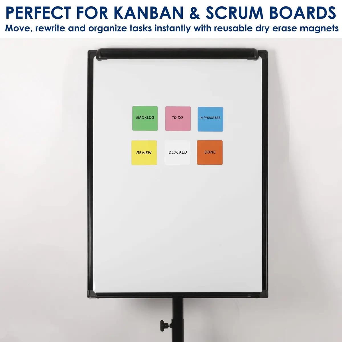 Navy Penguin Dry Erase Magnets 24 Pack 4x4 in | Magnetic Notes for Whiteboard & Fridge - view 5