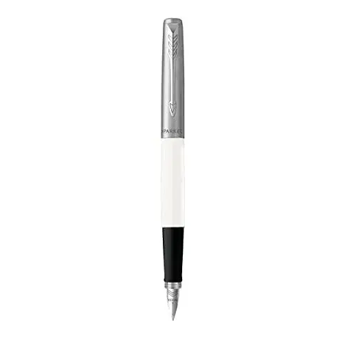 Parker Jotter Originals Fountain Pen Classic White Finish Medium Nib 13cm (0.5in) | Smooth Ink Flow - view 2
