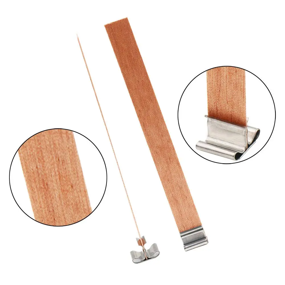 BENBO Wood Candle Wicks 50 Sets | Smokeless Crackling Natural Wicks for DIY Craft - view 5