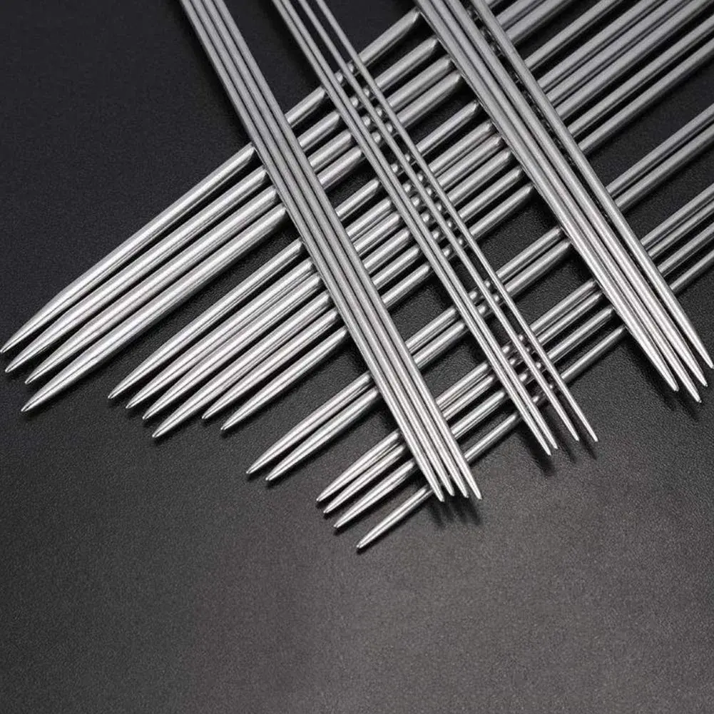 BCMRUN Knitting Needle Set 2mm-8mm (0.08-0.31 inch) | 22PCS Stainless Steel Straight Needles with Accessories - view 6