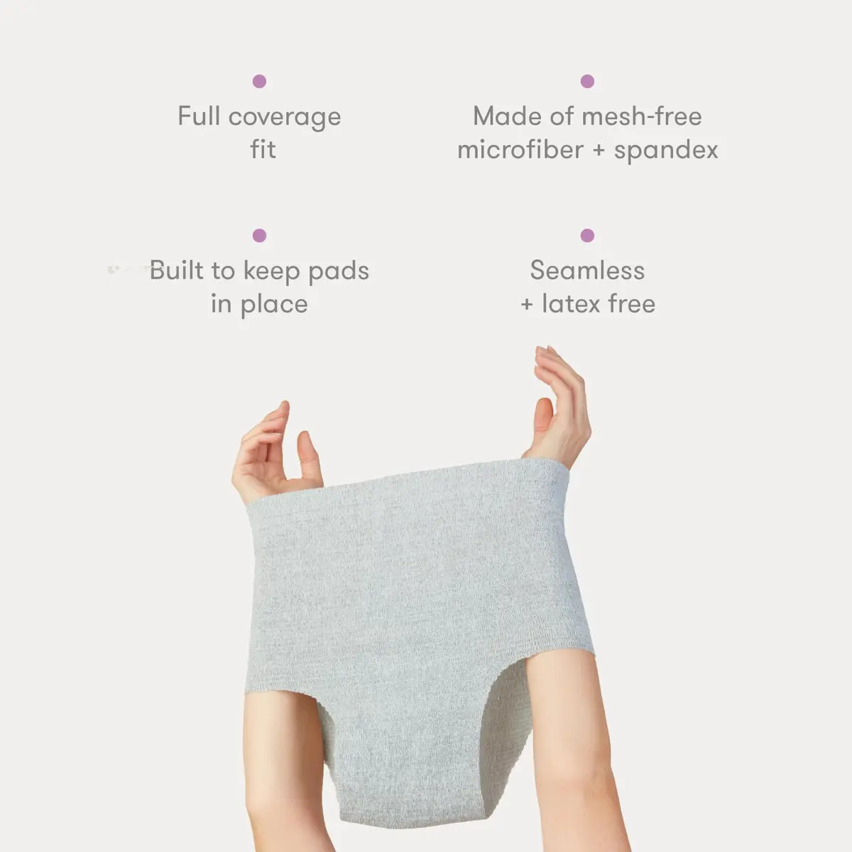 Frida Mom Disposable Postpartum Underwear, High Waist C-Section Panties, 8 Count | Breathable Microfiber & Spandex - view 3
