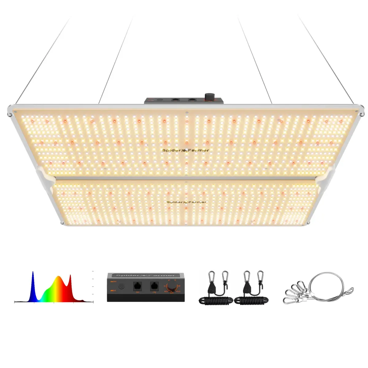 Spider Farmer SF4000 LED Grow Light 450W Full Spectrum | 127cm x 63.5cm (50" x 25") - main product image
