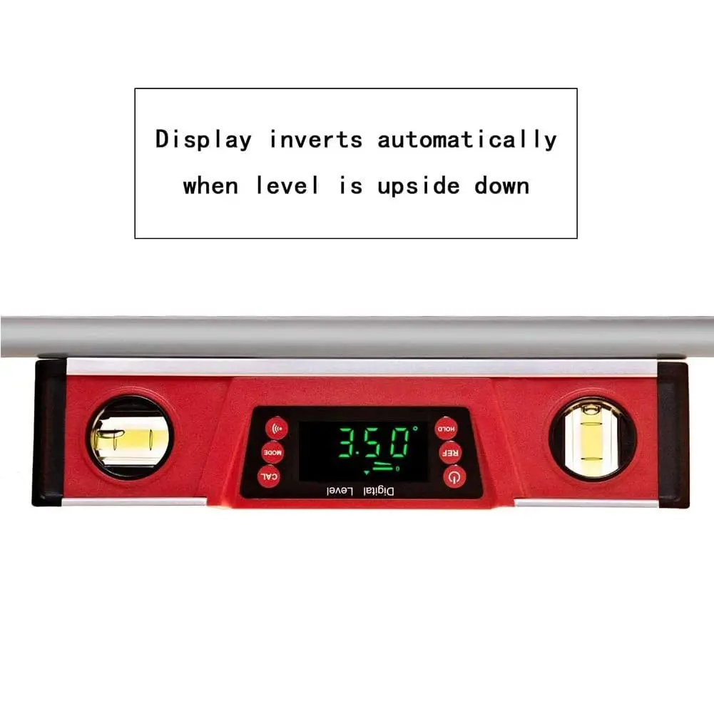 2PM TOOLS 10-Inch Digital Torpedo Level & Protractor | IP54 Dust/Water Resistant | Magnetic Base | Bright LED Display - view 4