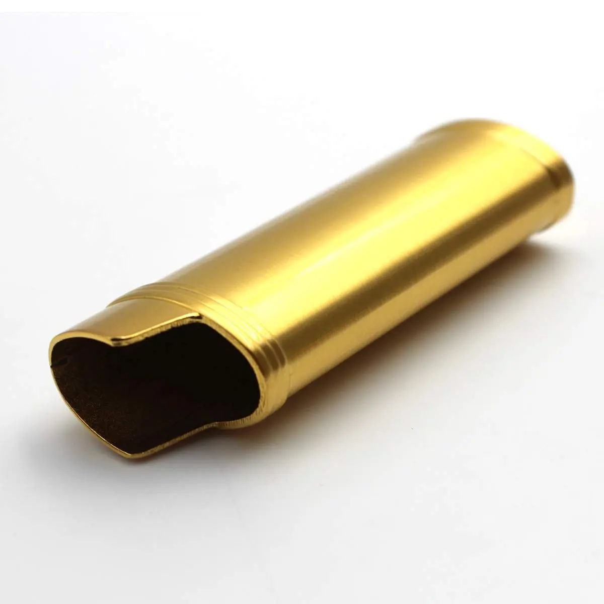 Lucklybestseller Metal Lighter Case Cover Holder for BIC Full Size Lighter, Gold | Vintage Floral Stamped - view 6