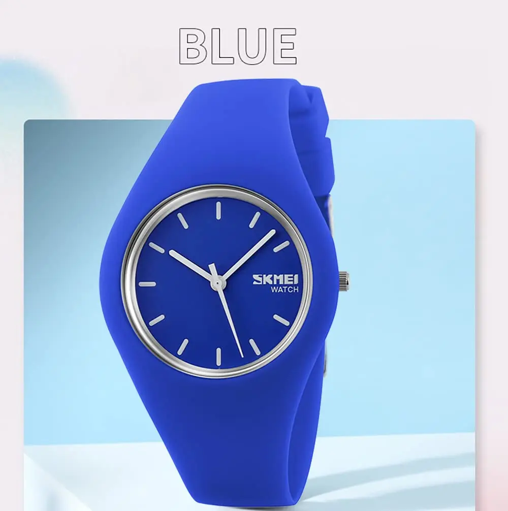 Gosasa Women's Silicone Strap Watch 40mm | Waterproof & Minimalist Design - view 3