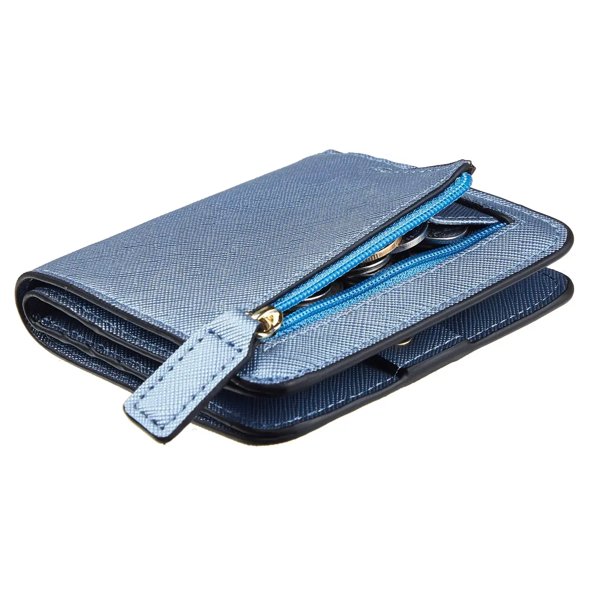 Toughergun RFID Blocking Small Compact Bifold Wallet for Women | 10.67cm x 9.14cm x 2.03cm (4.2" x 3.6" x 0.8") - main product image