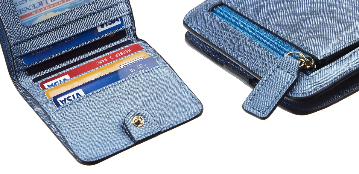 Toughergun RFID Blocking Small Compact Bifold Wallet for Women | 10.67cm x 9.14cm x 2.03cm (4.2" x 3.6" x 0.8") - view 7