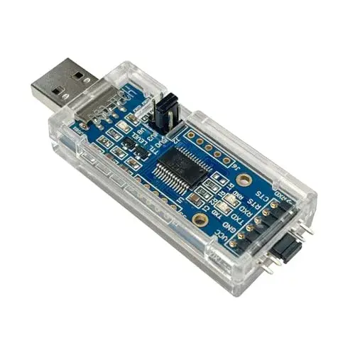 DSD TECH SH-U09C2 USB to TTL Adapter with FTDI FT232RL IC, 1.8V/3.3V/5V Logic Levels | Debugging and Programming - main product image