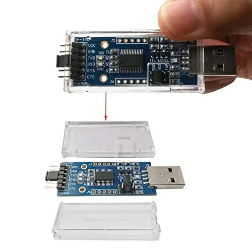 DSD TECH SH-U09C2 USB to TTL Adapter with FTDI FT232RL IC, 1.8V/3.3V/5V Logic Levels | Debugging and Programming - view 3