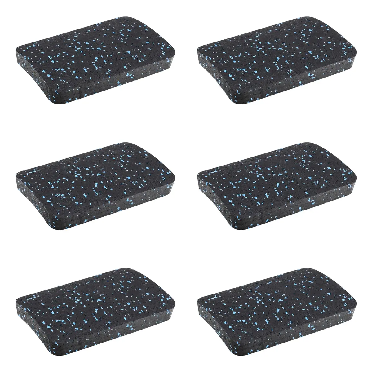 BestXD Rubber Treadmill Mat Pads, 6-Pack | Support up to 1000 lb, Vibration & Noise Absorption, Floor Protection (70-120 chars) - view 3
