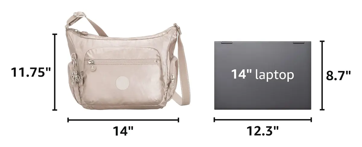 Kipling Women's Gabbie Small Crossbody Bag Metallic Glow | Lightweight Everyday Purse, Casual Shoulder Bag (7 L / 0.36 kg) - view 3