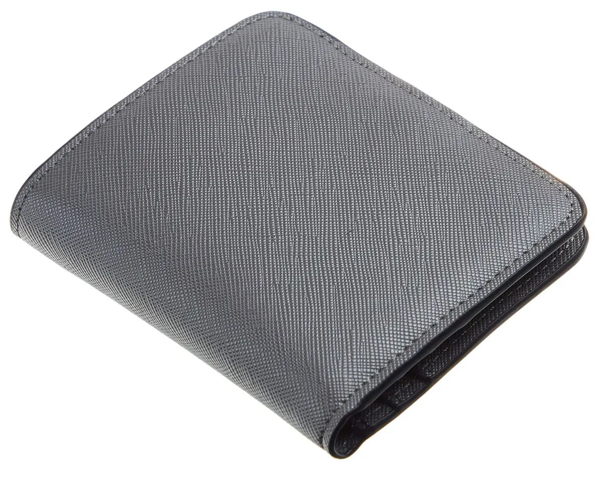 Toughergun Women's Slim Leather Wallet - CH Steel Grey, RFID Blocking, Compact Bifold Mini Purse - view 3