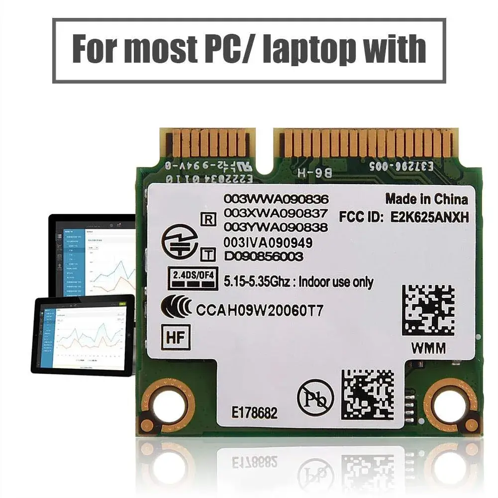 Hakeeta Network 6250 WiMax Mini PCI-E WiFi Card 300 Mbps | Dual Band 2.4/5GHz - view 2