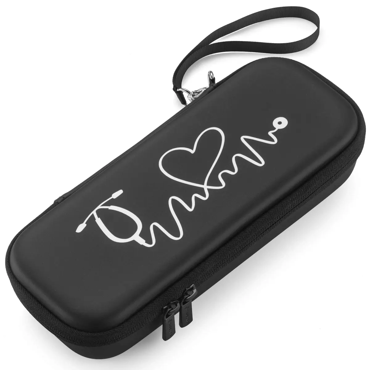 Caseling Black Stethoscope Case with ID Slot & Pockets | 28 cm (10.8") Outer Length - view 2