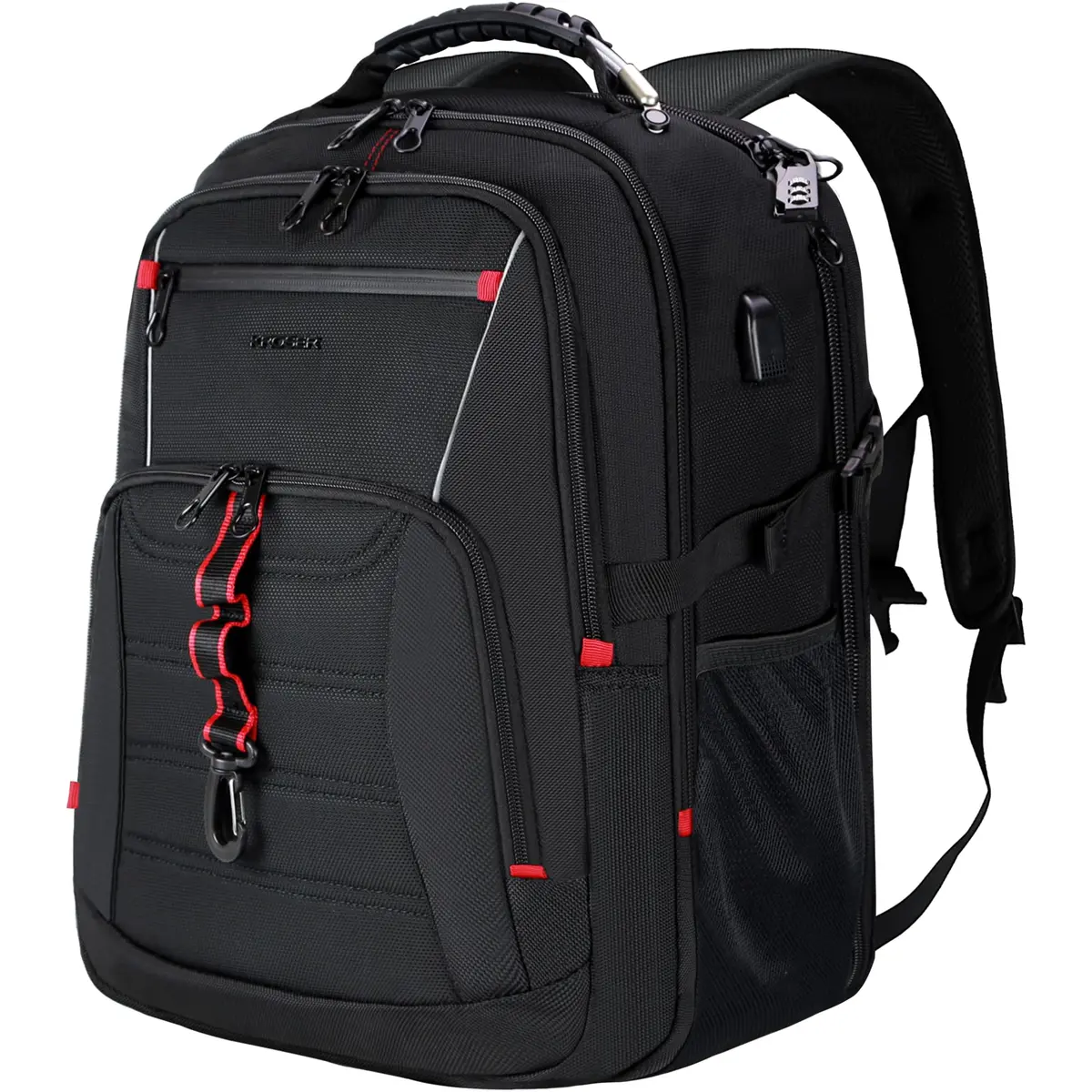 KROSER Travel Laptop Backpack 18.4 inch | Water-Repellent, USB Port & Reflective Stripes - main product image