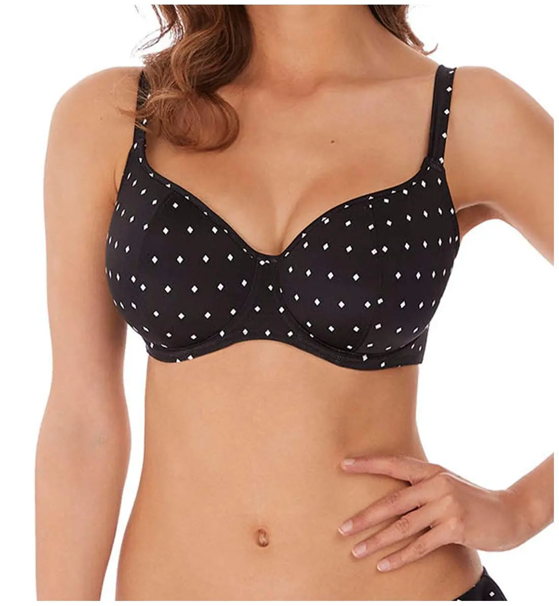 Freya Jewel Cove Underwire Sweetheart Bikini Top 36G | Supportive, Fully Adjustable, Sweetheart Neckline - main product image
