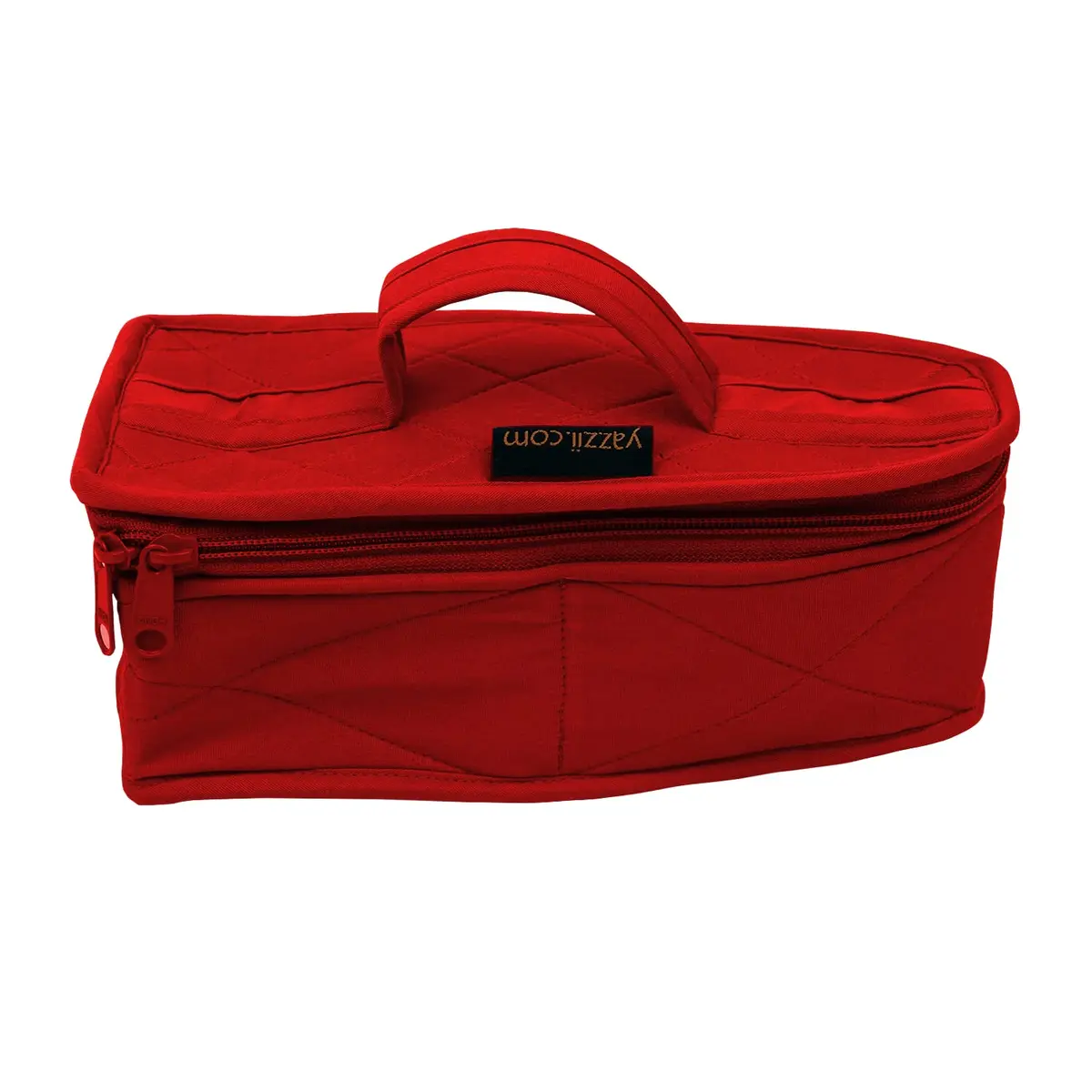 Yazzii Mini Iron Storage Case - Travel Iron Holder with Handle & Zipper Closure - Red Dustproof & Easy To Carry - main product image