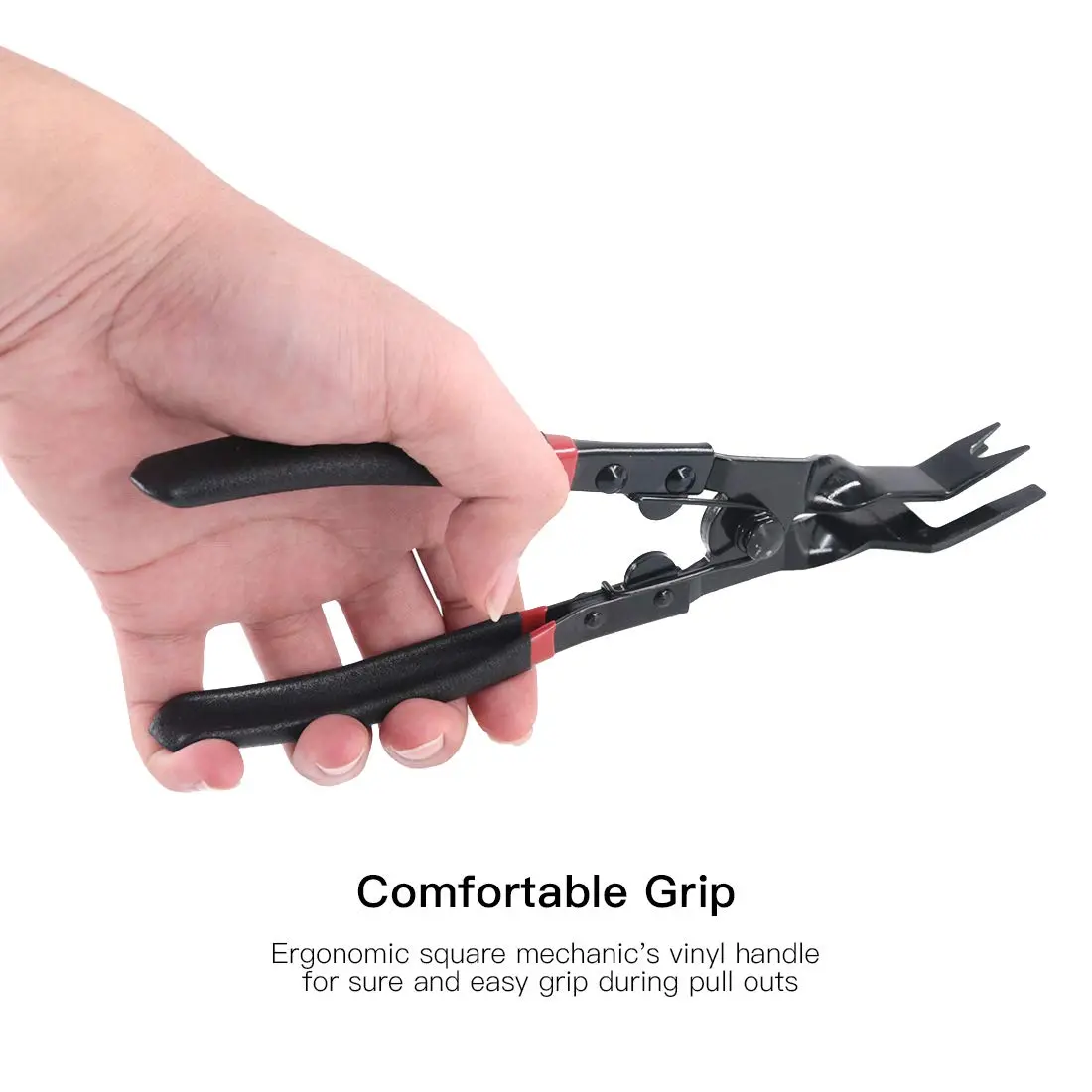 Glarks Universal Auto Door Car Upholstery Trim Clip Removal Plier Tool 23cm | Durable Carbon Steel, Ergonomic Handle - view 4