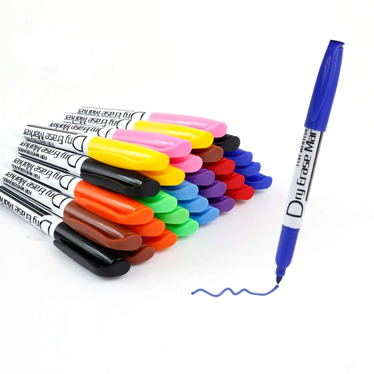 Volcanics Dry Erase Markers, Fine Tip, Low Odor, 10 Colors | Vibrant, Non-Toxic, 30 Pack - view 2