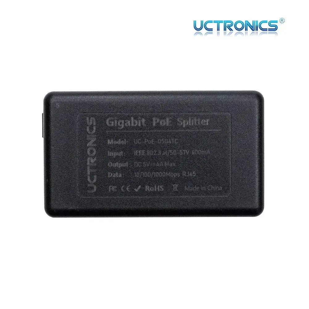 UCTRONICS USB-C PoE Splitter Gigabit, 5V 4A Power Supply for Raspberry Pi 4 & More | IEEE 802.3at/af - view 3