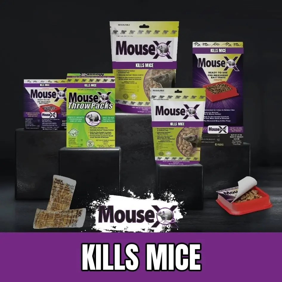 MouseX Rodent Control Bait Pellet Throw Packs for Rats & Mice – Poison Free, Pet Safe | Indoor & Outdoor Use Pellets |6 Throw Packs - view 11
