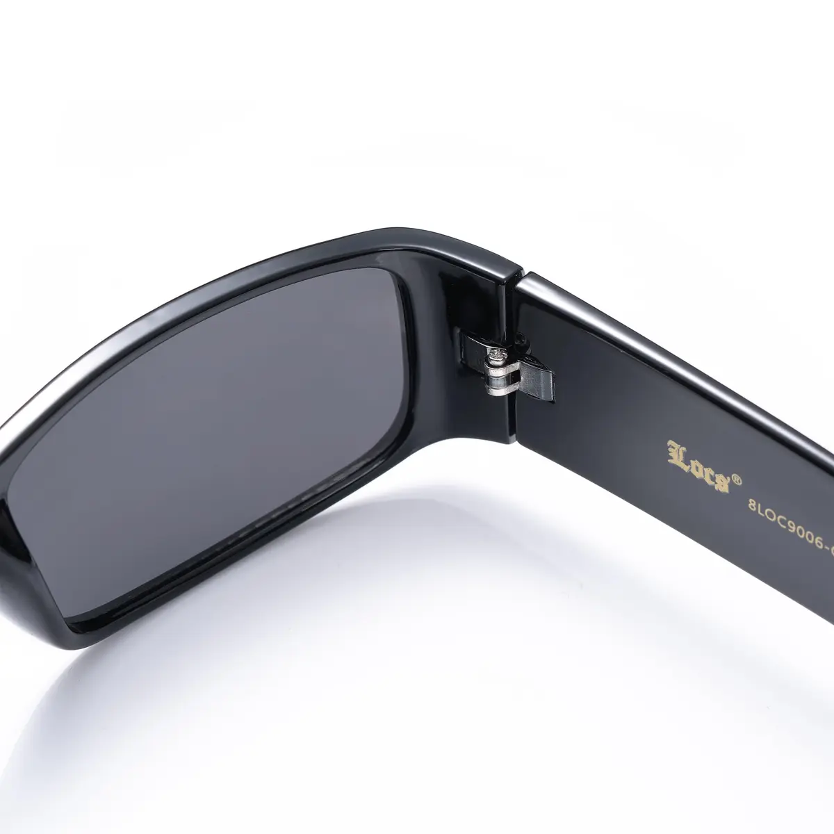 Locs Hardcore Black 0103 Sunglasses | UV400 Protection, Black Graffiti Frame - view 3