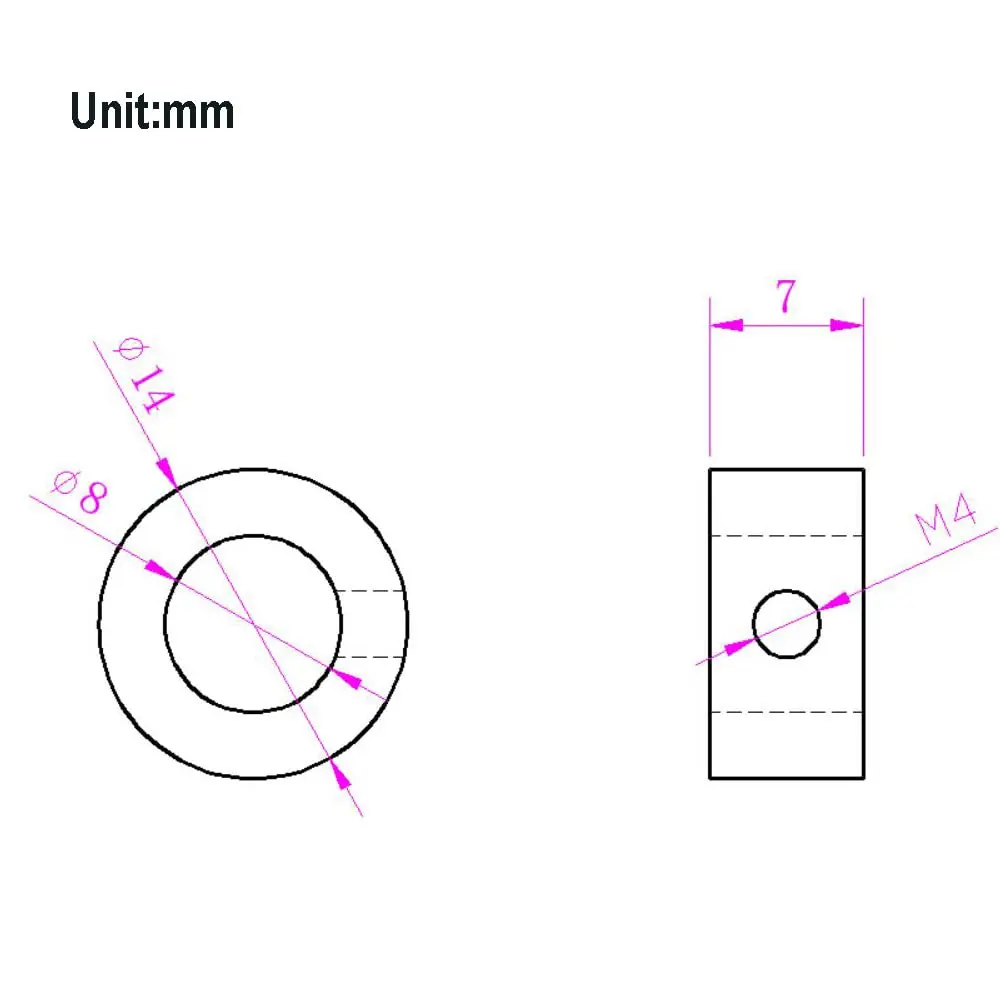 Befenybay 8mm Shaft Lock Collar T8 Lead Screw Accessory | Precision Fit for CNC & 3D Printers - view 2