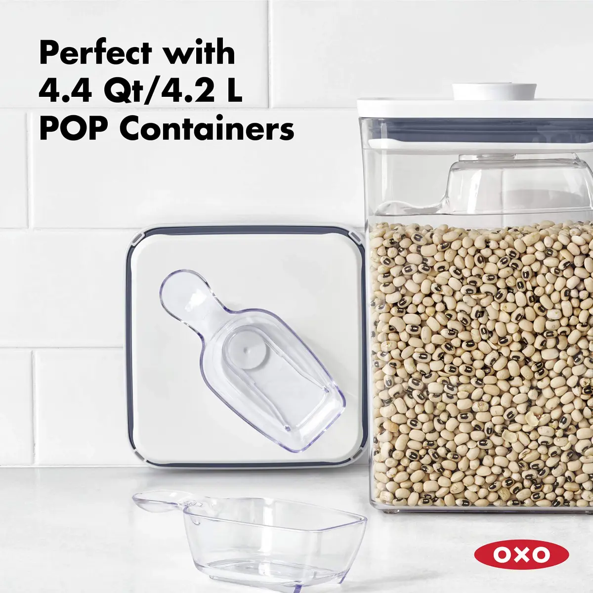 OXO Good Grips POP Container Accessories 3-Piece Scoop Set | BPA-Free & Dishwasher Safe - view 4