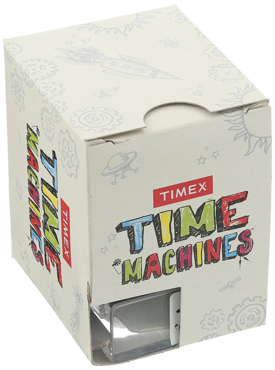 Timex Boys TW7C77300 Time Machines White/Dinosaurs Elastic Fabric Strap Watch | Water-Resistant 30m - view 5