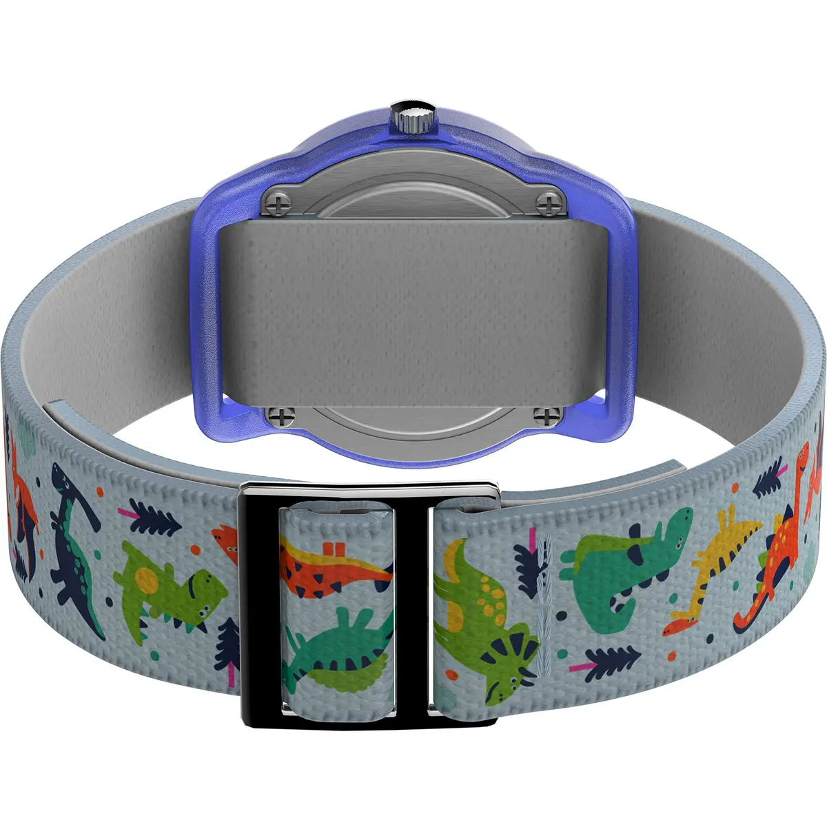 Timex Boys TW7C77300 Time Machines White/Dinosaurs Elastic Fabric Strap Watch | Water-Resistant 30m - view 2
