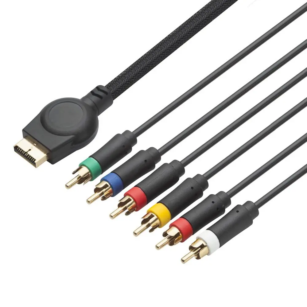 TENINYU PS3 Component AV Cable 6 ft (1.83 m) | High Resolution HDTV Multi Out RCA Audio Video Cable for PS2/PS3/PS3 Slim - view 2