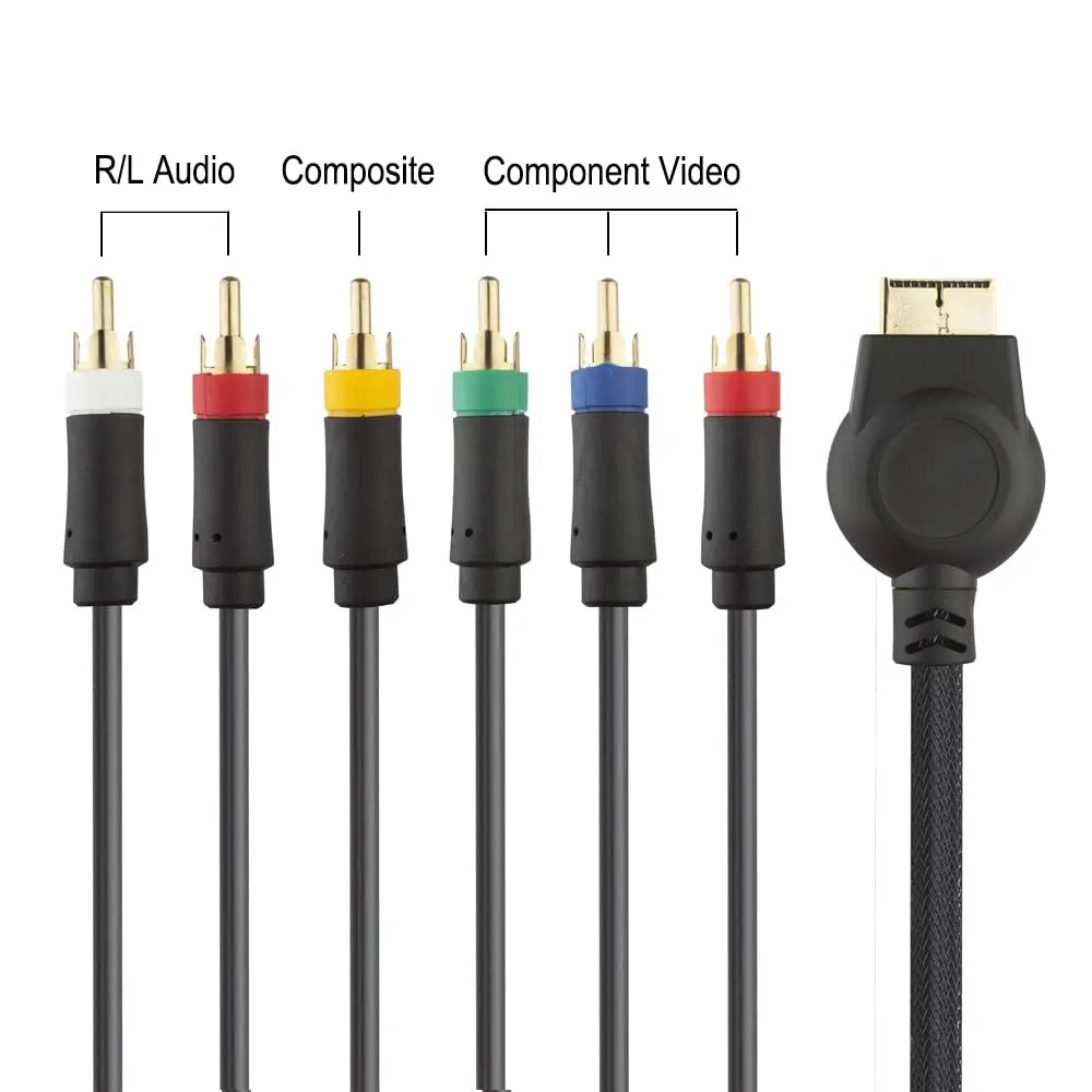 TENINYU PS3 Component AV Cable 6 ft (1.83 m) | High Resolution HDTV Multi Out RCA Audio Video Cable for PS2/PS3/PS3 Slim - view 3