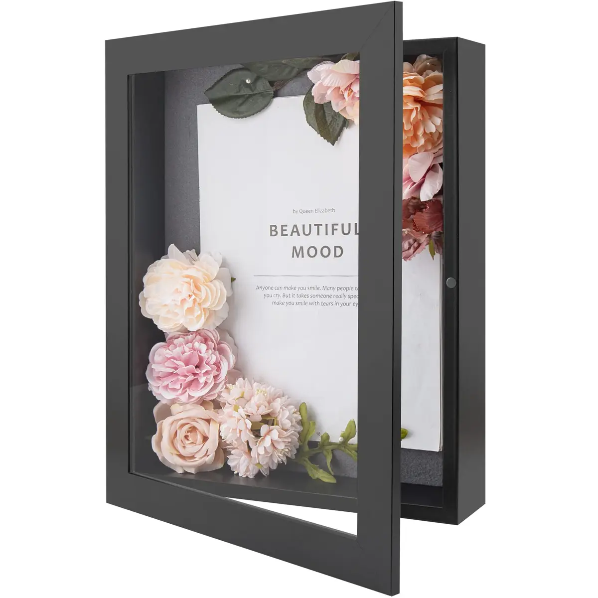 Golden State Art 11x14 Black Shadow Box Frame 2-inch Depth | Wall Display for Photos & Mementos - main product image